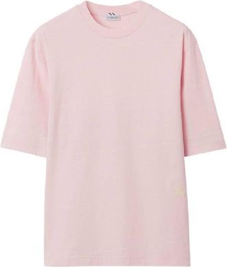 Burberry Mens Cameo EKD Logo Embroidered Striped T-Shirt, Size XX-Small