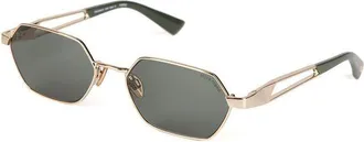 Ana Hickmann Womens Sunglasses Gold-Black Metal Eyewear - Gold/black