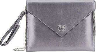 Pinko Flat Purse Handle Metallic
