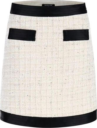 Marciano Marika Rok - Dames - Korte rokken - Beige - M - Katoen - Rokken