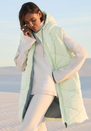 Elbsand Steppweste ELBSAND, Damen, Gr. L/40, gr&uuml;n (limette), Obermaterial: 100% Polyester. Futter: 100% Polyester. F&uuml;llung: 100% Polyester, unifarben, comfort