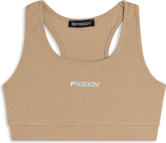 Freddy Top sportivo in heavy jersey con vogatore e fascia elastica