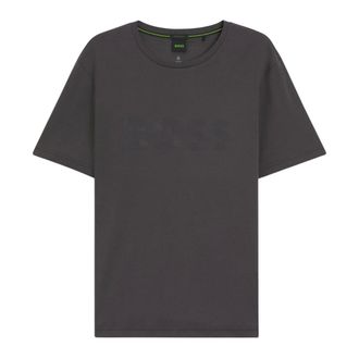Boss Green by Hugo Boss Tee Logo Future - Heren - Tops - Grijs - Maat: XL Katoen