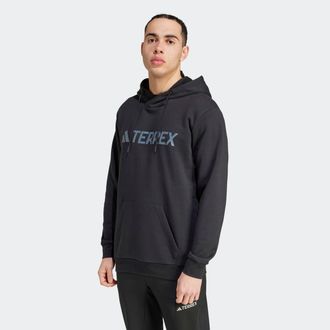 ADIDAS TERREX Kapuzensweatshirt ADIDAS TERREX MT L LOGO HD, Herren, Gr. XXL, schwarz, Obermaterial: 70% Baumwolle, 30% Polyester, Sweatshirts Kapuzensweatshirt