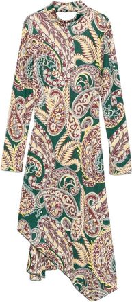 Etro Abito Midi Con Stampa Paisley-Donna