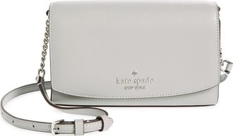 Kate Spade New York small flap crossbody bag in Nimbus Gray at Nordstrom Rack