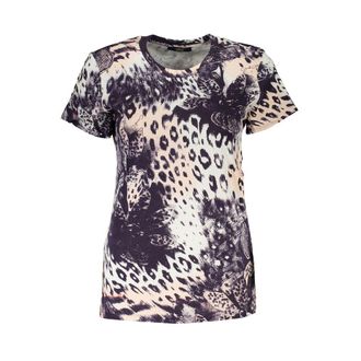 Cavalli Roze Katoenen Dames T-Shirt
