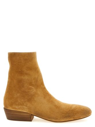 Mars&egrave;ll Beige Calfskin Ankle Mens Boots