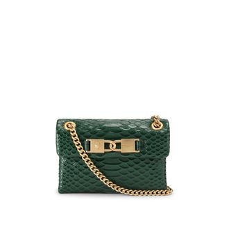 Kurt Geiger Womens Leather Mini Kingsley Bag - Dark Green - One Size
