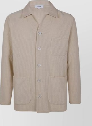 Lardini textured fabric knit jacket
