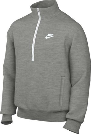 Nike Nike Mens M NSW Club Bb Hz Top Long Sleeve, Dk Grey Heather/White/White, S