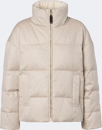Max Mara Reversible cashmere down jacket