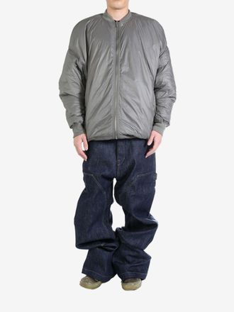 Rick Owens padded bomber jacket - Grigio
