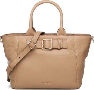 Francesco Biasia buckle-detail shoulder bag - Beige