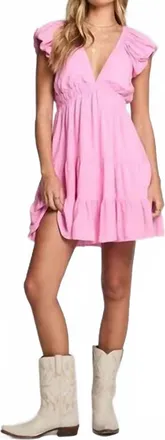Saltwater Luxe Aidyn Midi Dress In Petal Pink