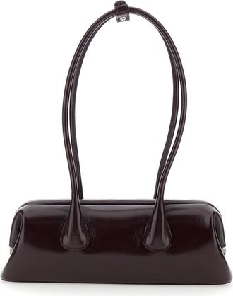 Osoi Womens Shoulder Bag Boatwide Mini Bordeaux Cow Leather