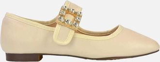 XY London Womens XY London Womens/Ladies Rhyse Diamante Square Toe Buckle Detail Mary Janes - Pink - Size: 4