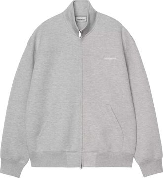 Carhartt Work in Progress Alda Zip Sweat Jacket - Heren - Vesten met rits - Wit - XL - Katoen - Hoodies & sweatvesten