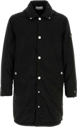 Stone Island Black Logo Parka Jacket