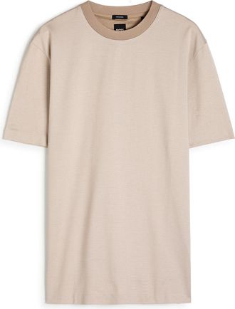 BOSS Boss Woven-cotton T-shirt - Beige - M