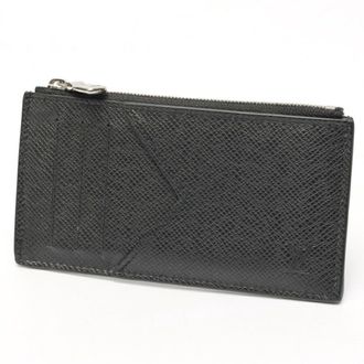 Louis Vuitton Taiga Black Noir Taiga Leather Coin Purse/Coin Case (Pre-Owned)