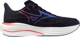 Mizuno Womens Wave Rider 29 Running Shoe In Odyssey Grey/iris Bloom