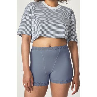Florence By Mills Stripe Core Crop T-Shirt in Grisaille White Stripe at Nordstrom Rack, Size Xx-Small
