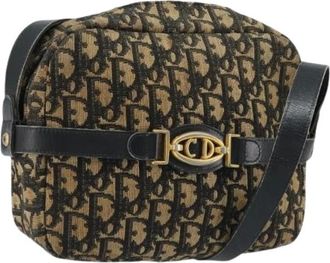 Dior Pre-owned Cross Body Bags, female, Multicolor, Size: ONE SIZE Pre-owned Vintage Trotter Canvas Shoulder Bag
