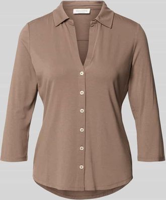 Marc O'Polo Regular Fit Hemdbluse aus Viskose-Mix in Taupe, Gr&ouml;&szlig;e XXL