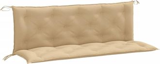 vidaXL Cojines Para Banco Jard&iacute;n 2 Uds Tela Beige Melange 150x50x7 Cm Vidaxl