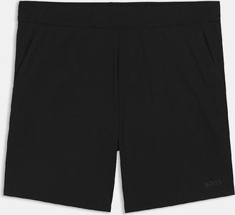 HUGO BOSS Mens Active Double Layer Shorts in Quick Dry Fabric - Black - Size: 35/34/32
