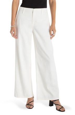 Liverpool L.A. High Waist Wide Leg Jeans in White at Nordstrom, Size 14