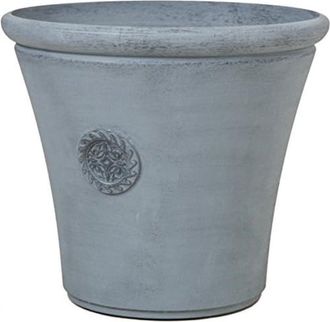 PRIMROSE Round Tuscan Planters Continental Grey Stone Resin Plant Pot 45cm