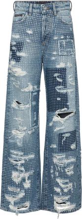 Philipp Plein Donna, Jeans, Blu, W28, new