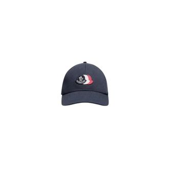Moncler Pre-owned Baseball Cap - Heren - Vintage Accessoires - Blauw - ONE Size - Katoen - Vintage