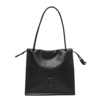Coccinelle Shoulder Bags, female, Black, Size: ONE SIZE Black Shoulder Bag Drawstring Closure