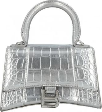 Balenciaga Tweedehands leren handtassen - Dames - Vintage Handtas - Grijs - ONE Size - Leer - Vintage