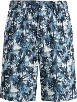 A|X Armani Exchange Graphic-print Shorts - Heren - Korte Broeken - Veelkleurig - W32 - Katoen - Korte Broeken