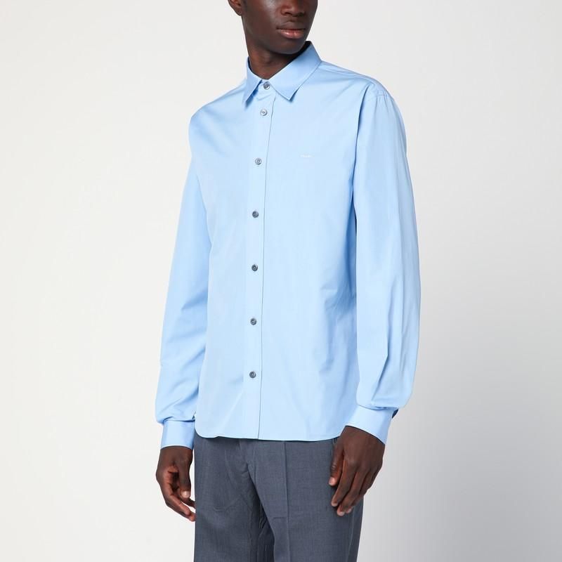 Tシャツ・カットソー PRADA Light blue stretch poplin shirt cq5dam.web.hebebed.600.600.jpg