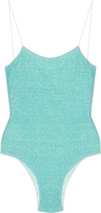 Os&eacute;ree Glitter-detail Scoop-neck Swimsuit