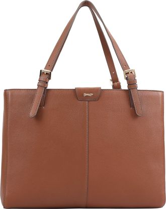 Paul Costelloe Womens Argo Leather Shoulder Bag - Brown - One Size