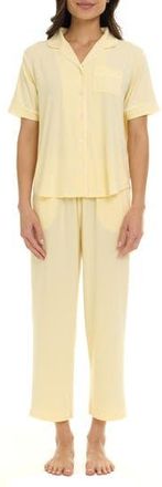 Flora Nikrooz Annie Matching Pajama Set in Yellow at Nordstrom Rack, Size X-Large