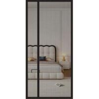 OEM Puerta Con Mosquitera Magn&eacute;tica Con Apertura Lateral, 110 X 220 Cm (negra) - Crezuo