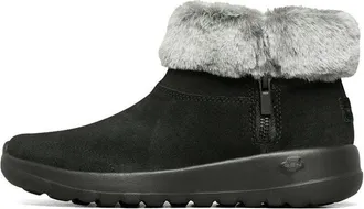 Skechers (WMNS) Skechers On-The-Go Joy Snow Boots Fur Black White 144003-BKGY