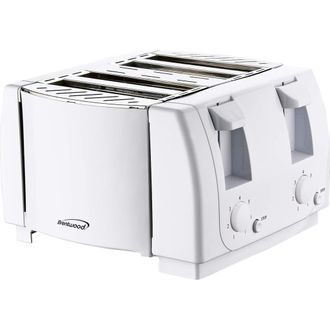Brentwood 4-Slice Cool Touch Toaster in White at Nordstrom