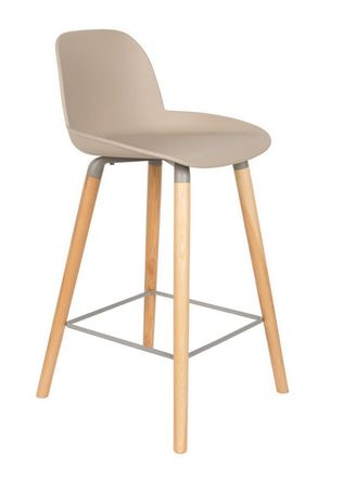 Zuiver Taburete n&oacute;rdico con patas de madera