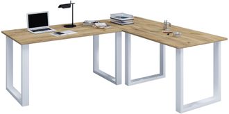 VCM Vcm Vcm Escritorio De Madera Escritorio De Esquina Simple 160x160 Forma L Izquierda O Derecha Panel De Mesa De Trabajo De 80 Cm De Profundidad Muebles