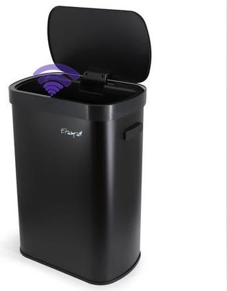 Elama 13 Gallon Automatic Sensor Hands Free Trash Can in Black at Nordstrom