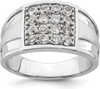 Diamond2Deal 14k White Gold Lab Grown Diamond Wedding Band Ring 1.5Ct Clarity- VS Color- G-H