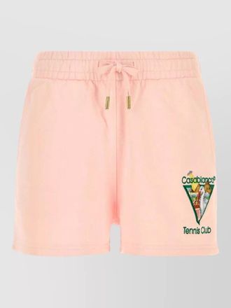 Casablanca cotton shorts featuring back pocket detail